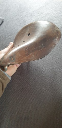 Selle velo ancienne cuir - de,